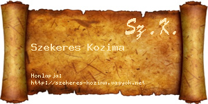 Szekeres Kozima névjegykártya